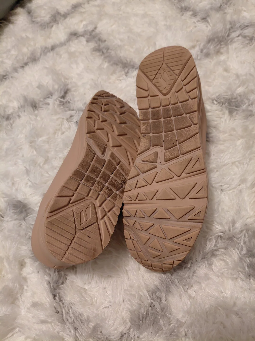 Skechers Women's Beige Casual Lace-Up Sneakers - Picture 6 of 10